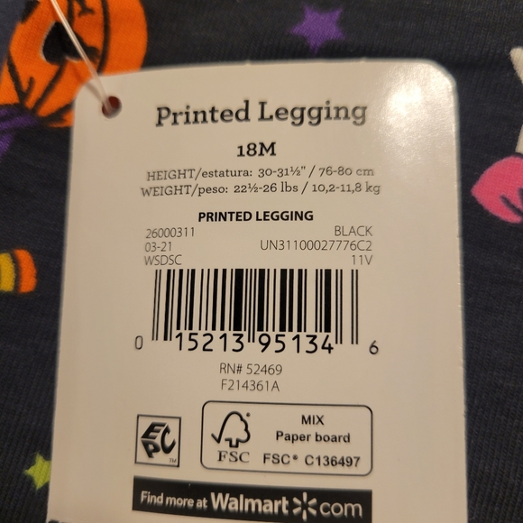 Celebrate Halloween 18months pumpkin and ghost pants New with tags - Picture 3 of 5